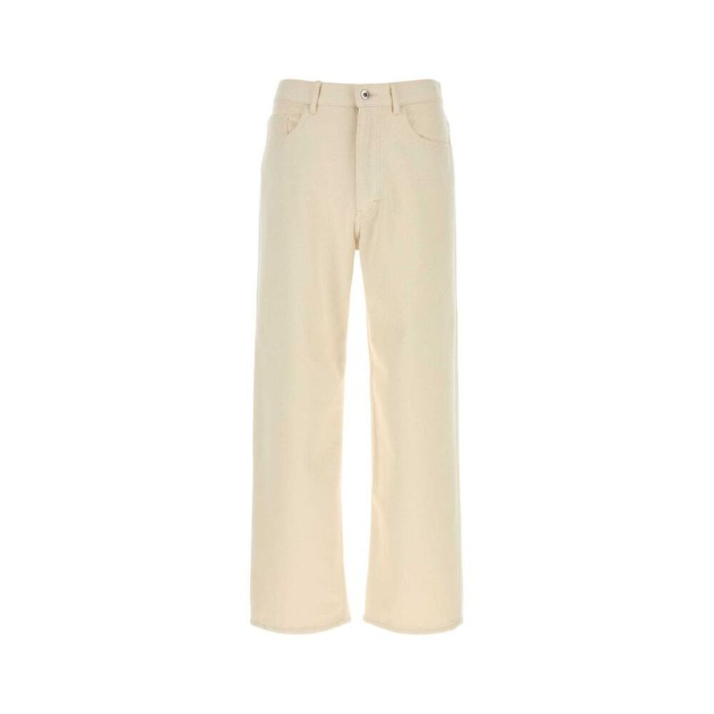 Auralee Men Ivory Denim Jeans